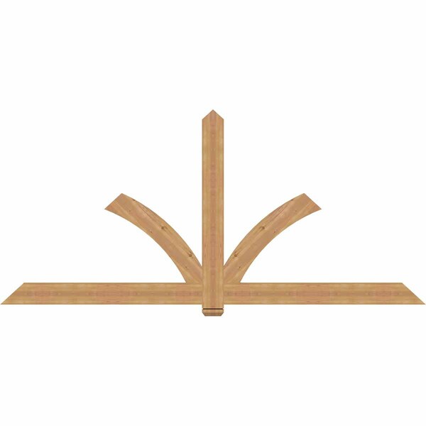 Ekena Millwork Redmond Timber Gable Bracket, Western Red Cedar, 108"W x 49"H x 1 1/2"D x 5 1/2"F, 11/12 Pitch GBW108X49X0206RED00SWR - main
